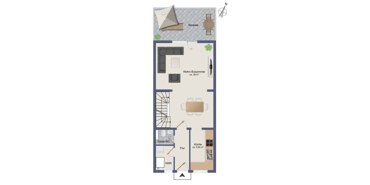 Reihenmittelhaus Bergen auf Rügen Bergen - 4 Zimmer, 97 m&sup2;, 247.000&euro; | Angebot:26319183