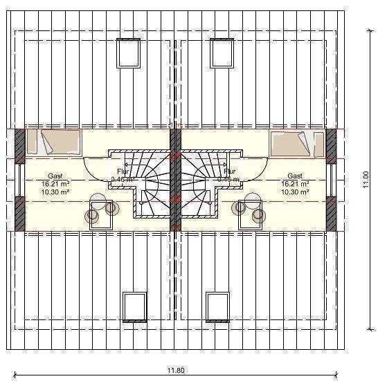 Doppelhaushälfte Stralsund Grünthal-Viermorgen - 4 Zimmer, 105 m&sup2;, 296.165&euro; | Angebot:25834885