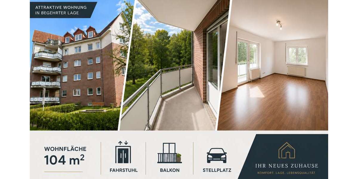 Etagenwohnung Bergen auf Rügen - 4 Zimmer, 104 m&sup2;, 195.000&euro; | Angebot:25992847
