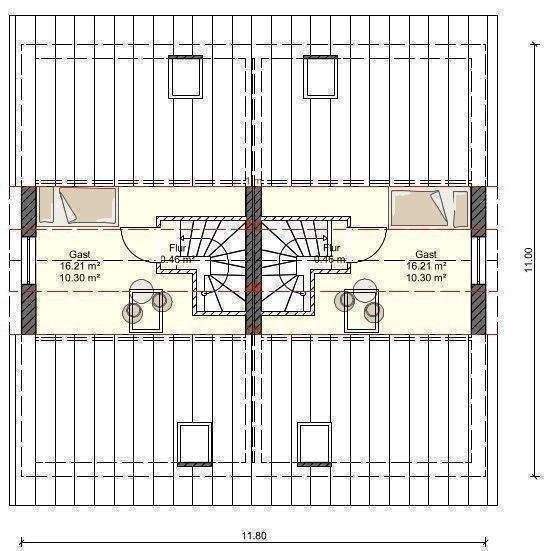Doppelhaushälfte Stralsund Grünthal-Viermorgen - 4 Zimmer, 105 m&sup2;, 295.895&euro; | Angebot:26683772
