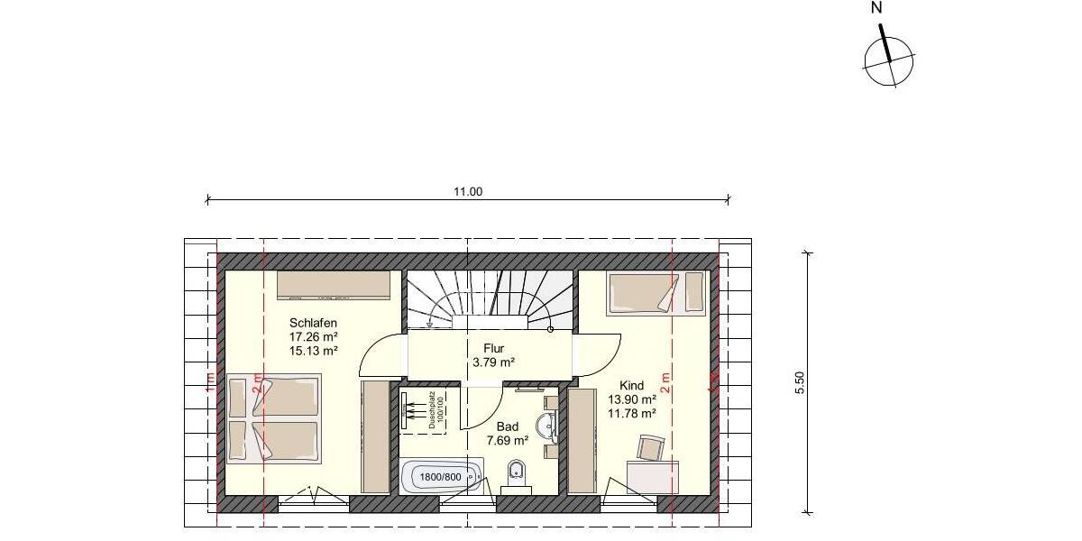 Einfamilienhaus Stralsund Andershof - 4 Zimmer, 108 m&sup2;, 381.608&euro; | Angebot:25927095