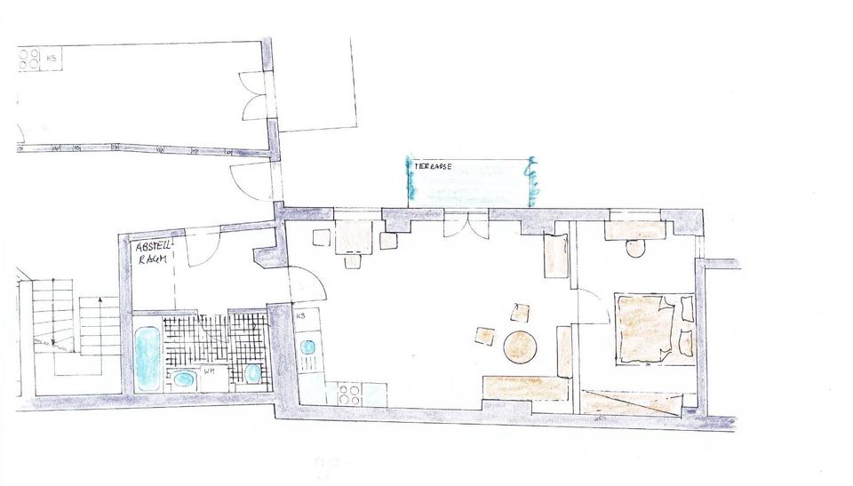 Erdgeschoßwohnung Stralsund - 2 Zimmer, 63 m&sup2;, 575&euro; | Angebot:25810311