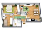 Etagenwohnung Stralsund Langendorfer Berg - 3 Zimmer, 56 m&sup2;, 675&euro; | Angebot:25976083