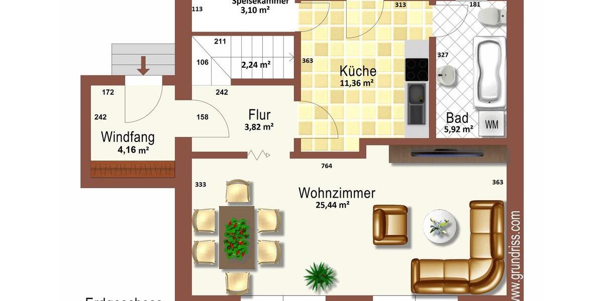 Doppelhaushälfte Grimmen - 4 Zimmer, 110 m&sup2;, 160.000&euro; | Angebot:27025818