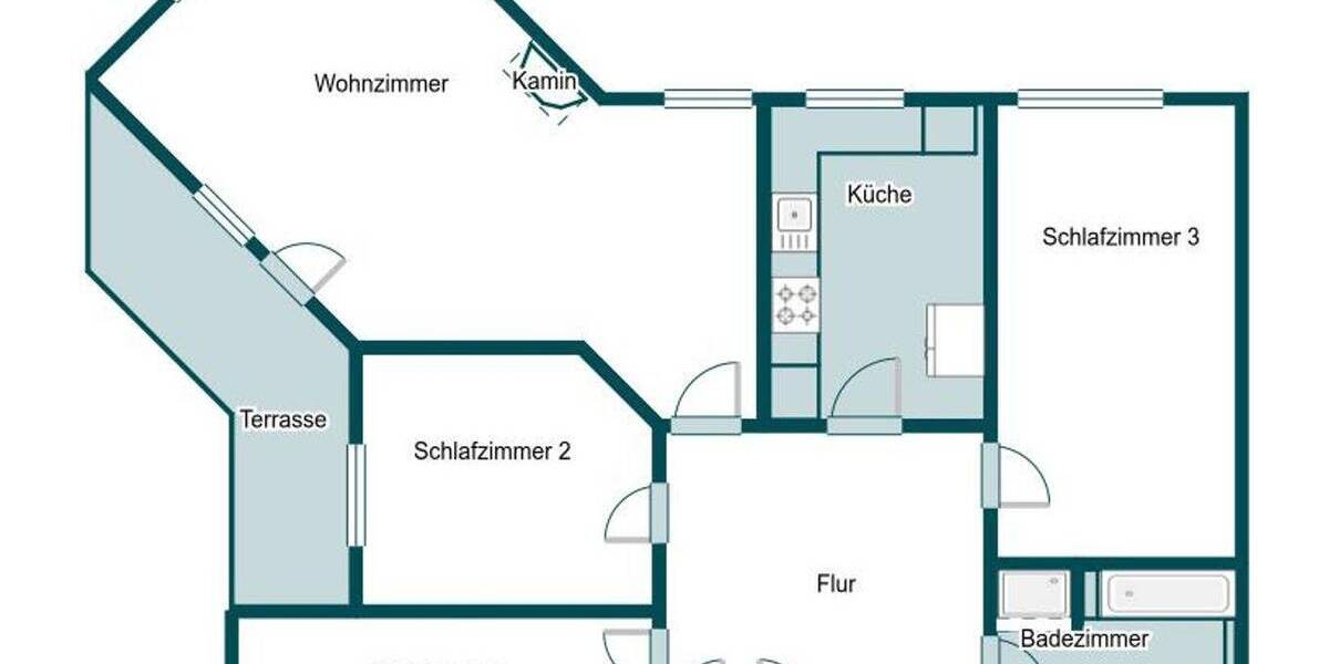 Etagenwohnung Bergen auf Rügen Bergen - 4 Zimmer, 104 m&sup2;, 215.000&euro; | Angebot:25939368