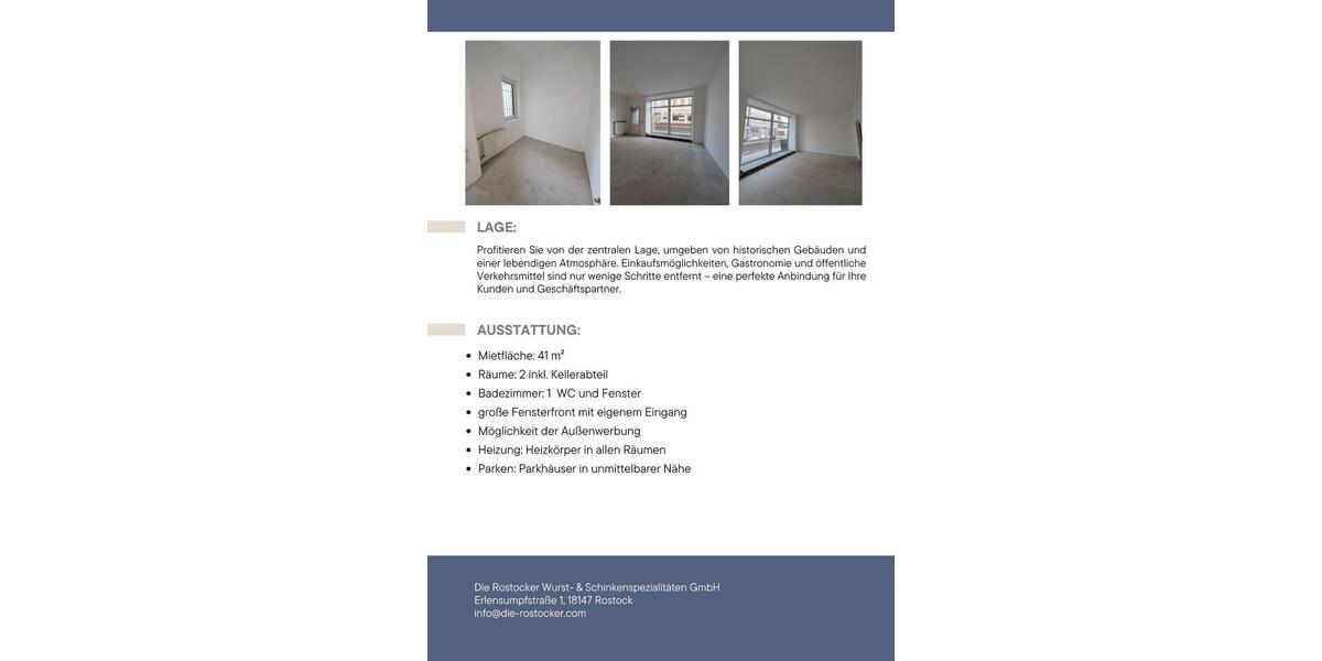 Gewerbeobjekt Stralsund - 620&euro; | Angebot:25446672