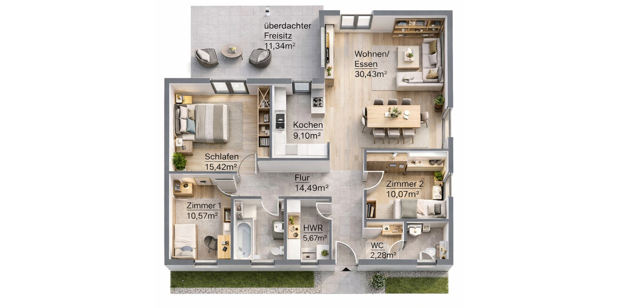 Einfamilienhaus Süderholz Kandelin - 4 Zimmer, 116 m&sup2;, 322.745&euro; | Angebot:25732546