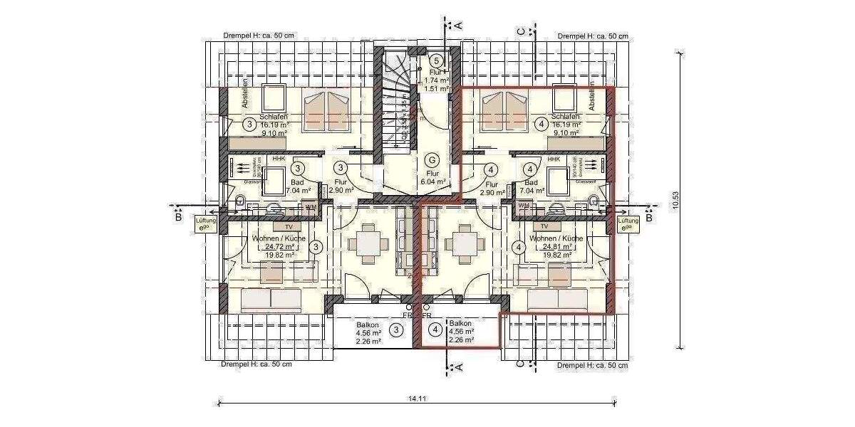 Etagenwohnung Zingst - 2 Zimmer, 41 m&sup2;, 297.975&euro; | Angebot:26683779