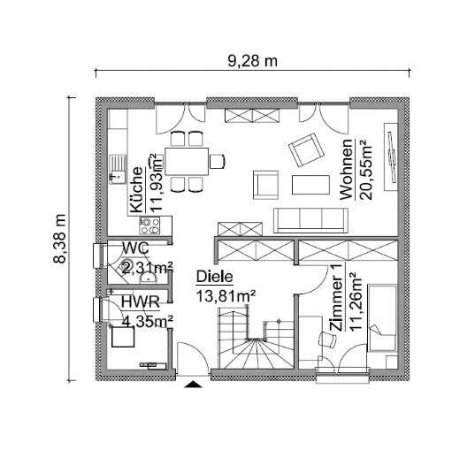 Einfamilienhaus Süderholz Neuendorf - 5 Zimmer, 122 m&sup2;, 285.470&euro; | Angebot:25671863