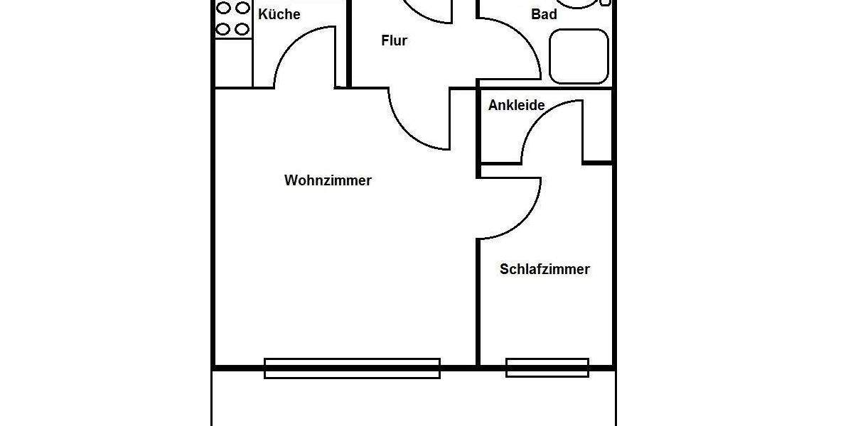 Etagenwohnung Kramerhof Parow - 2 Zimmer, 48 m&sup2;, 135.000&euro; | Angebot:25682075