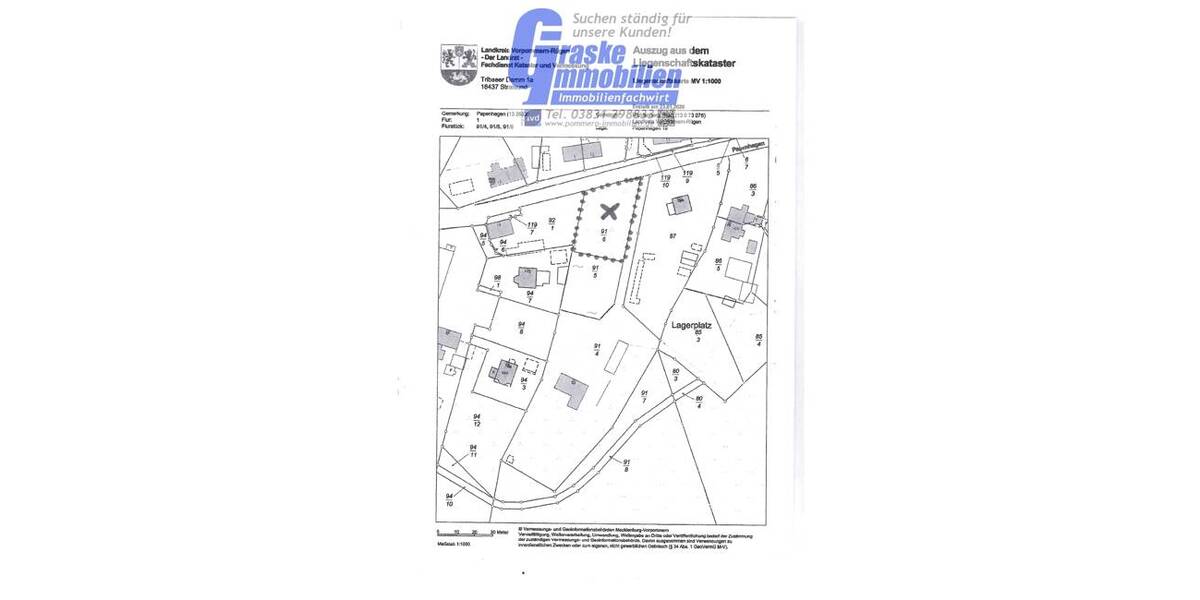 Grundstück Richtenberg / Papenhagen Richtenberg - 55.000&euro; | Angebot:26243325