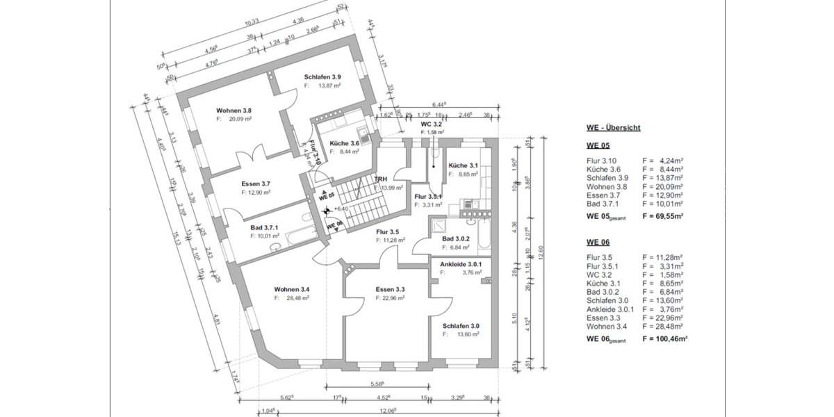 Etagenwohnung Stralsund Knieper - 3 Zimmer, 70 m&sup2;, 690&euro; | Angebot:25179655