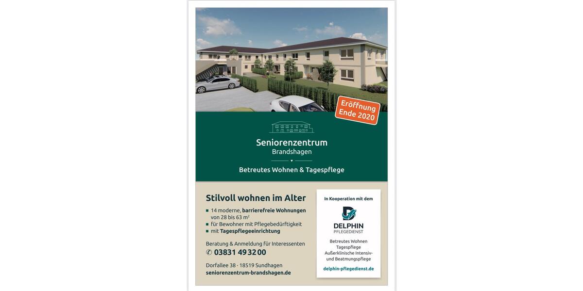 Etagenwohnung Sundhagen - 1 Zimmer, 28 m&sup2;, 390&euro; | Angebot:23273691