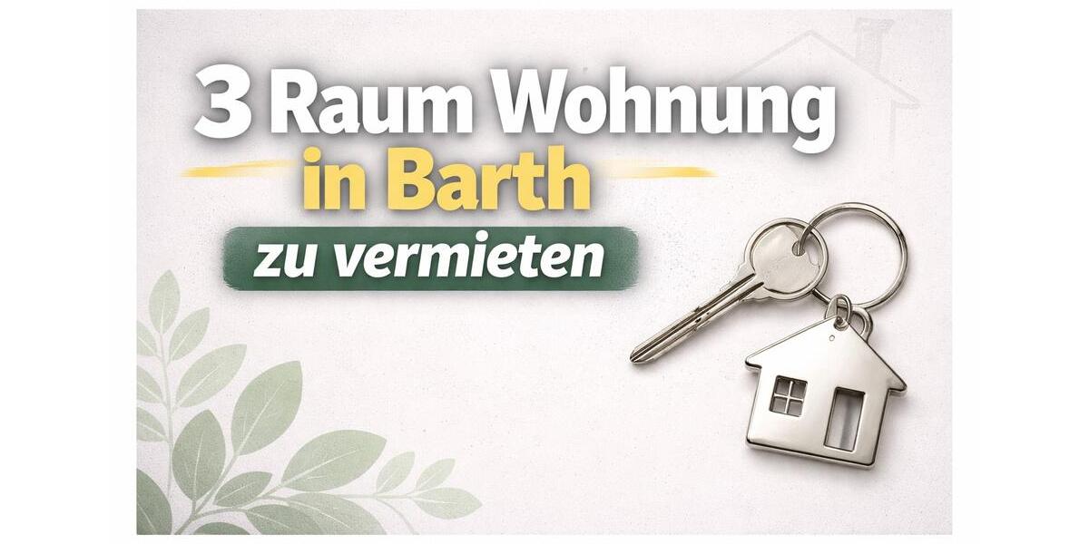 Etagenwohnung Barth - 3 Zimmer, 74 m&sup2;, 850&euro; | Angebot:25919772