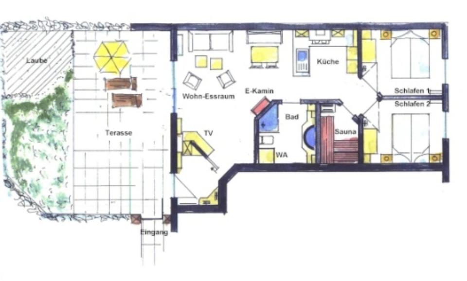 Erdgeschoßwohnung Bergen auf Rügen - 3 Zimmer, 75 m&sup2;, 1.200&euro; | Angebot:24980116