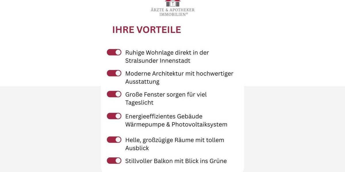 Etagenwohnung Stralsund Kniepervorstadt - 3 Zimmer, 74 m&sup2;, 359.000&euro; | Angebot:26142343