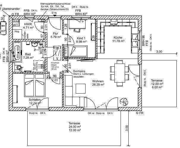 Bungalow Niepars - 3 Zimmer, 95 m&sup2;, 349.000&euro; | Angebot:25896358