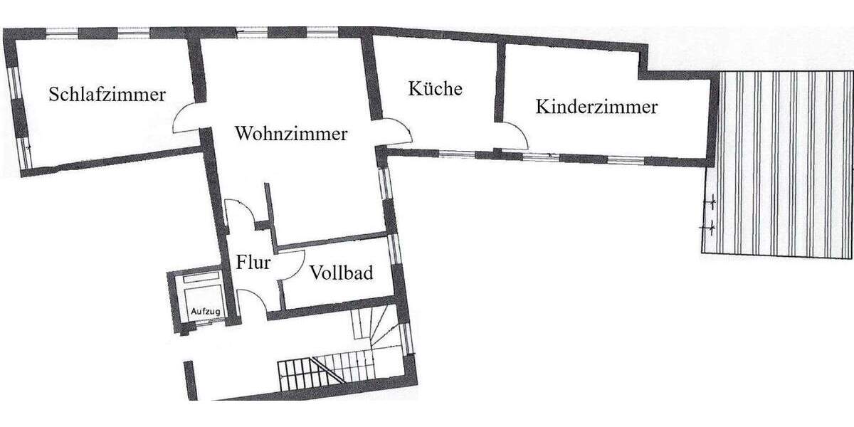 Terrassenwohnung Stralsund Altstadt - 3 Zimmer, 106 m&sup2;, 960&euro; | Angebot:25682083