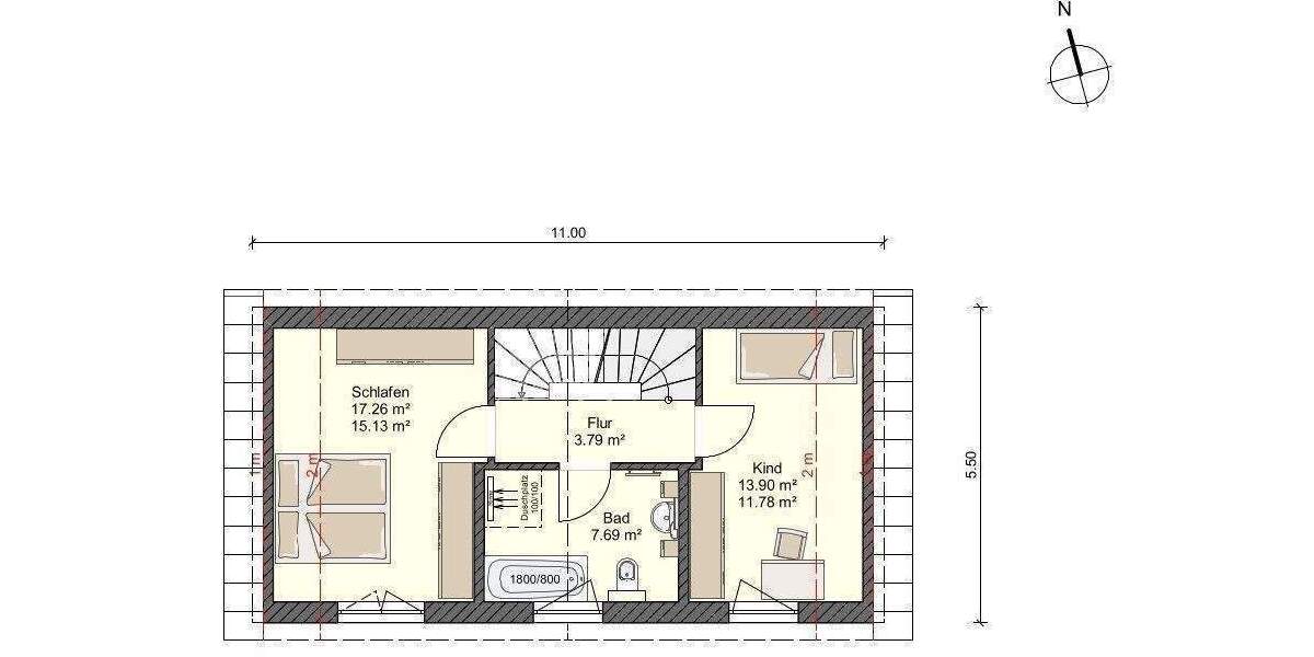 Einfamilienhaus Stralsund Andershof - 4 Zimmer, 108 m&sup2;, 381.608&euro; | Angebot:26694859