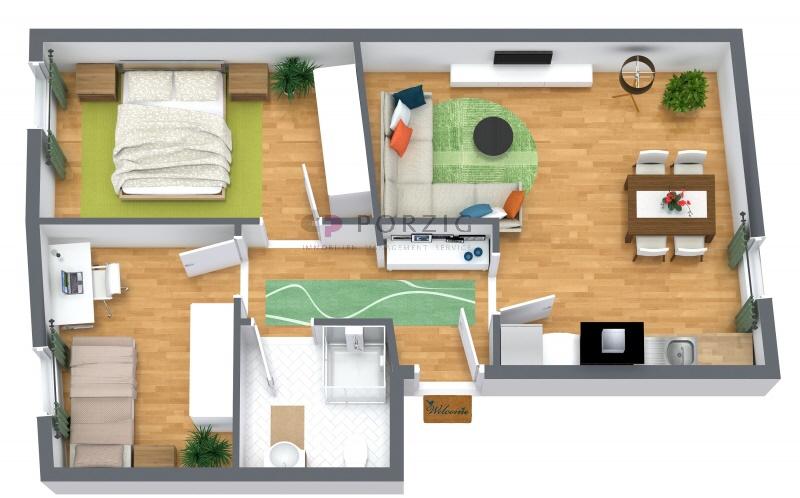 Etagenwohnung Stralsund Langendorfer Berg - 3 Zimmer, 56 m&sup2;, 675&euro; | Angebot:25976083