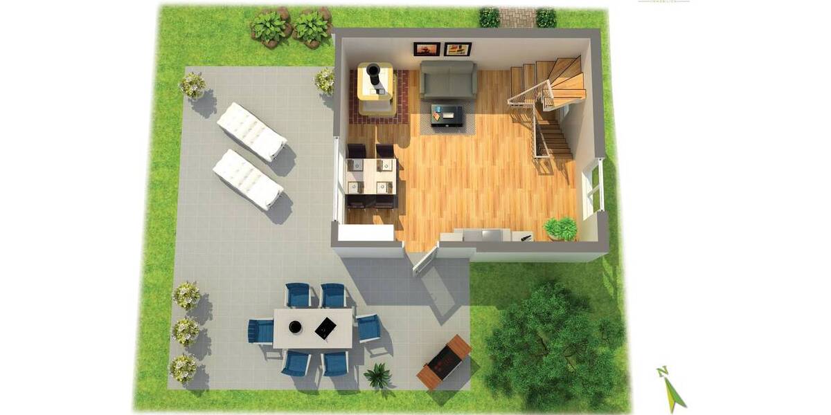 Einfamilienhaus Barth Fahrenkamp - 2 Zimmer, 63 m&sup2;, 249.000&euro; | Angebot:25665328