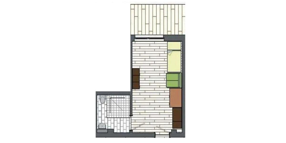 Etagenwohnung Stralsund - 1 Zimmer, 39 m&sup2;, 367&euro; | Angebot:16379099