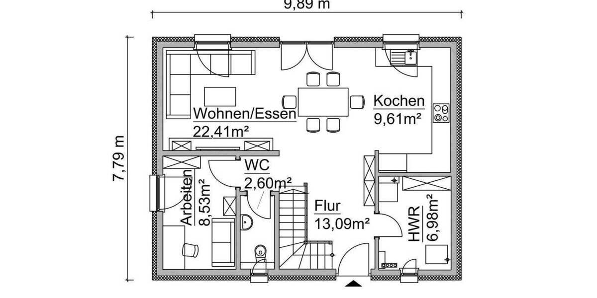 Einfamilienhaus Stralsund Grünhufe - 5 Zimmer, 120 m&sup2;, 319.950&euro; | Angebot:25732541
