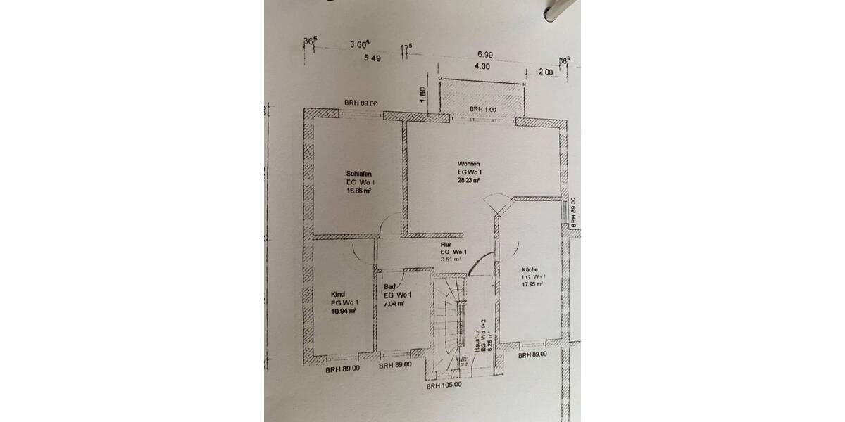 Etagenwohnung Wackerow Groß Petershagen - 3 Zimmer, 98 m&sup2;, 750&euro; | Angebot:26450110