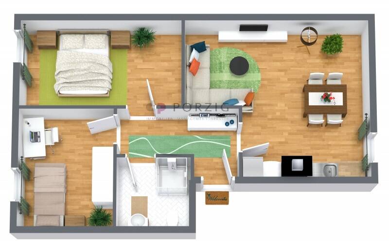 Etagenwohnung Stralsund Tribseer - 3 Zimmer, 60 m&sup2;, 723&euro; | Angebot:26695332