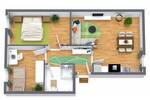 Etagenwohnung Stralsund Tribseer - 3 Zimmer, 60 m&sup2;, 723&euro; | Angebot:26695332