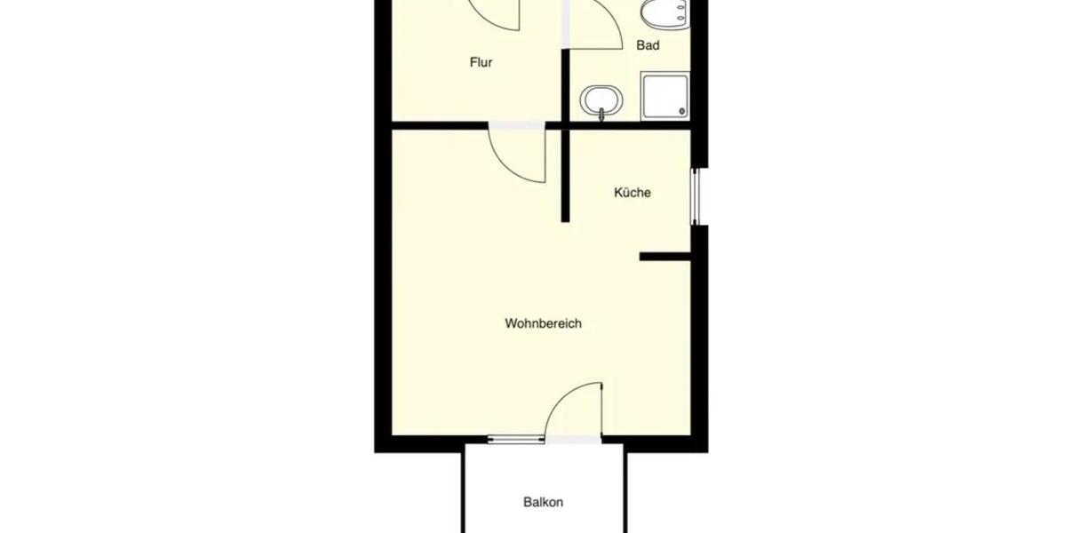 Etagenwohnung Stralsund Knieper - 1 Zimmer, 26 m&sup2;, 295&euro; | Angebot:25966509